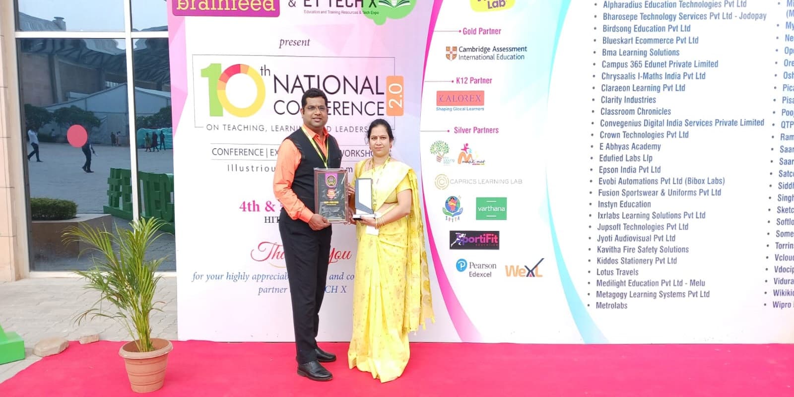 Photograph from the Best 500 school in India award album